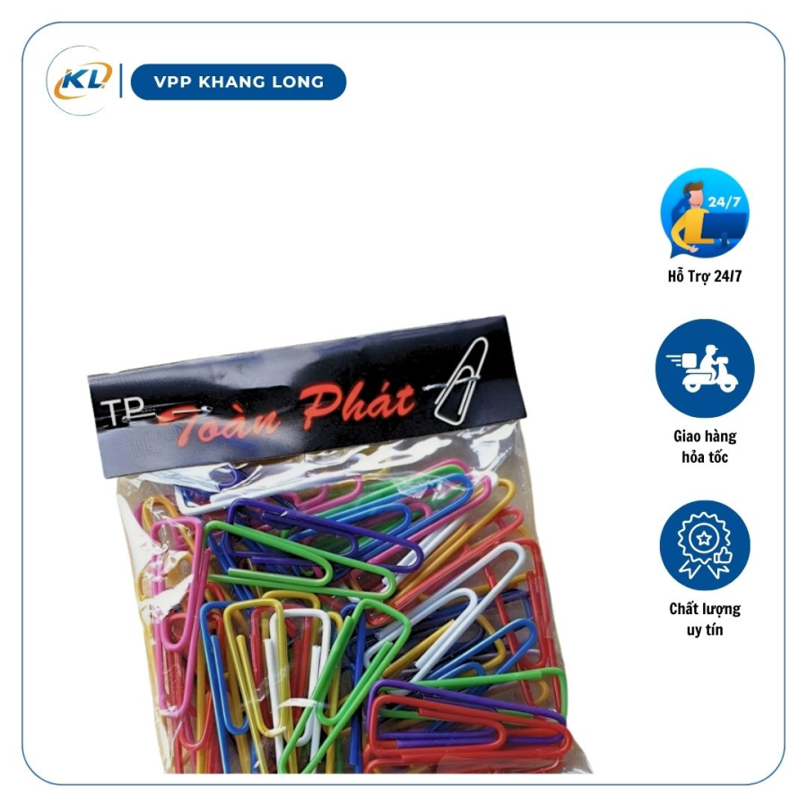 Kẹp giấy màu Toàn Phát